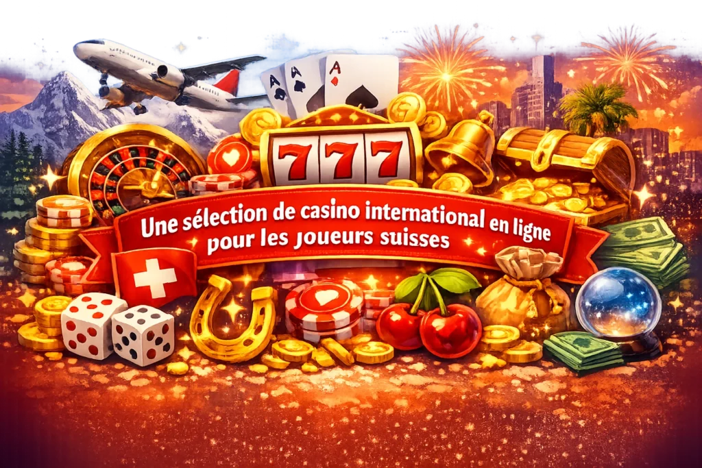 Meilleurs casinos en ligne internationaux accessibles depuis la Suisse